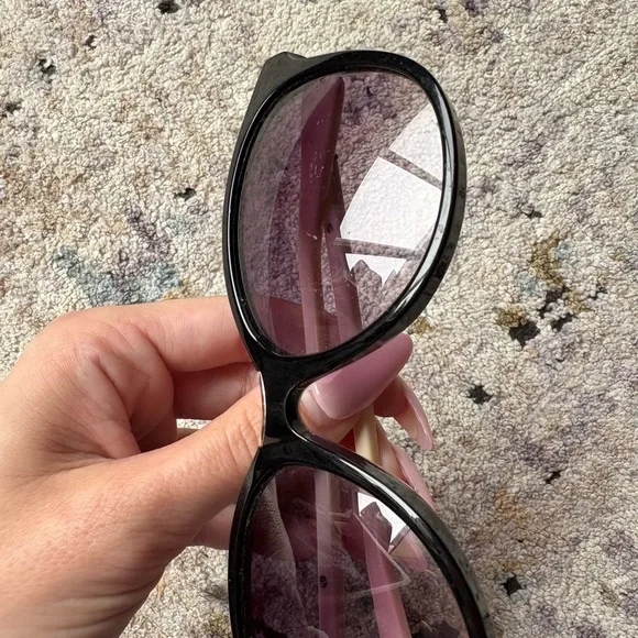 Y2K Balmain Black And Cream Sunglasses, BL2102 - Picture 11 of 11